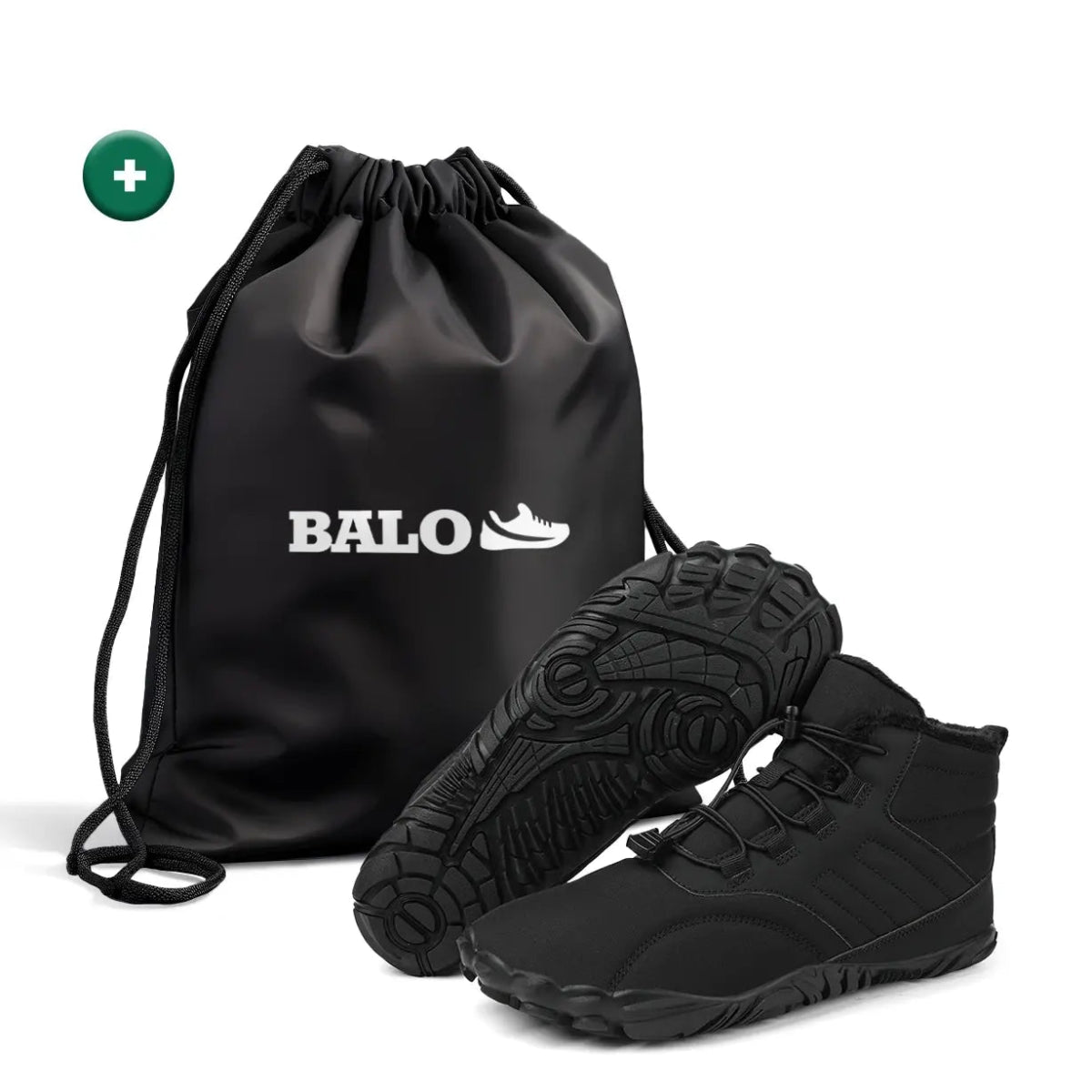 Arcticstep® Winter Pro - Warm & Fleece-Lined Women Barefoot Winter Shoes - Balobarefoot-Black-7-