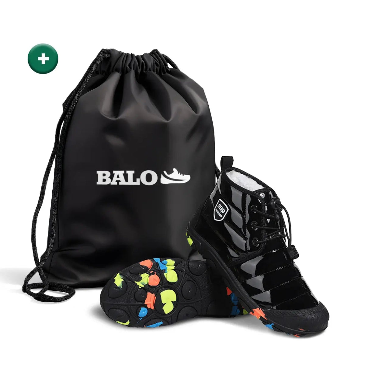 Kid & Toddler Winterproof Barefoot Shoes - Balobarefoot-Black-US 10 / EU 28-