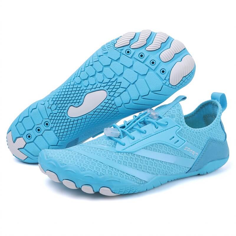 Reina Women's Barefoot Shoes - Balobarefoot-Lake Blue-5-