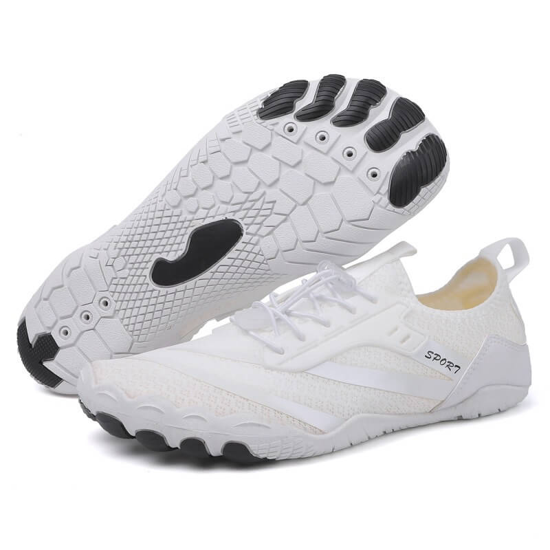 Reina Women's Barefoot Shoes - Balobarefoot-White-5-