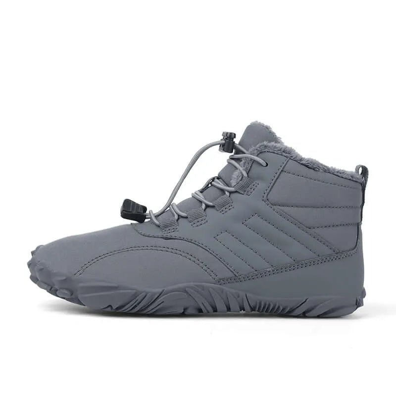 Arcticstep® Winter Pro - Warm & Fleece-Lined Women Barefoot Winter Shoes - Balobarefoot-Gray-7-
