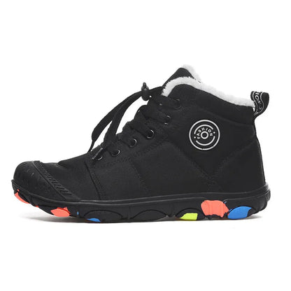 Kid Winter Pro Barefoot Shoes - Balobarefoot-Knight Black-12-