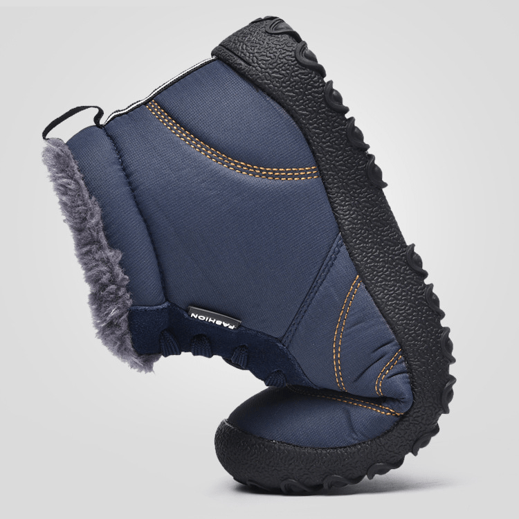 North Winter Barefoot Boots® - Wide toebox, Zero-Drop Sole Winter Shoes - Balobarefoot-Black-7-