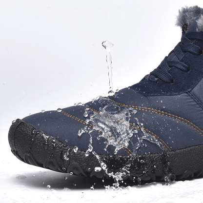 North Winter Barefoot Boots® - Wide toebox, Zero-Drop Sole Winter Shoes - Balobarefoot-Black-7-