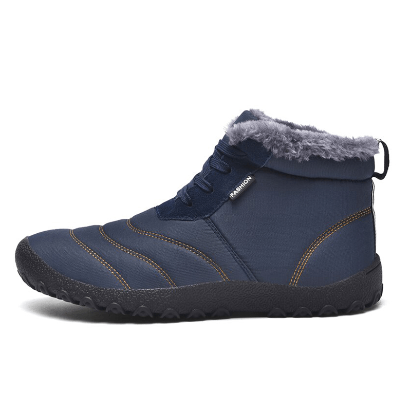 North Winter Barefoot Boots® - Wide toebox, Zero-Drop Sole Winter Shoes - Balobarefoot-Dark Blue-7-