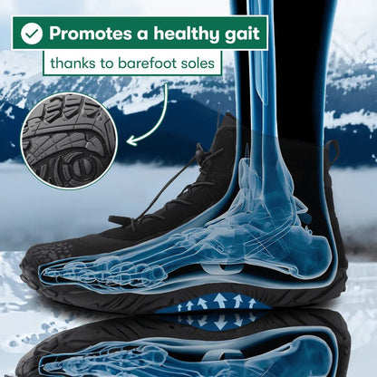 Polar - Zero-Drop Barefoot Winter Boots Women - Balobarefoot-Black-7-