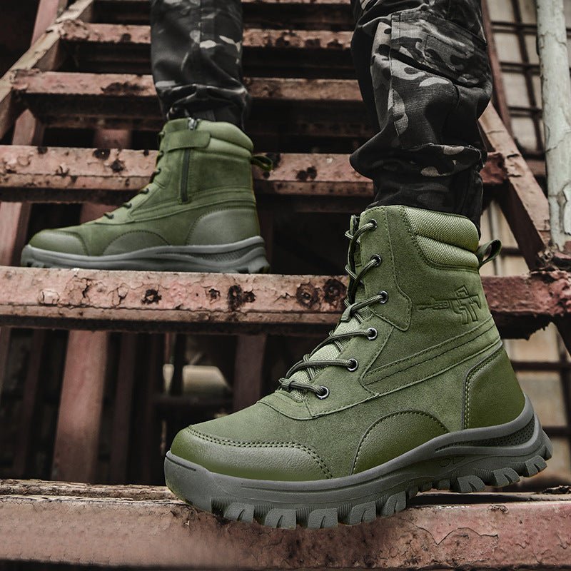 Tera-Hike Boss Tactical Mountaineering Snow Boots - Balobarefoot-Military Green-7-